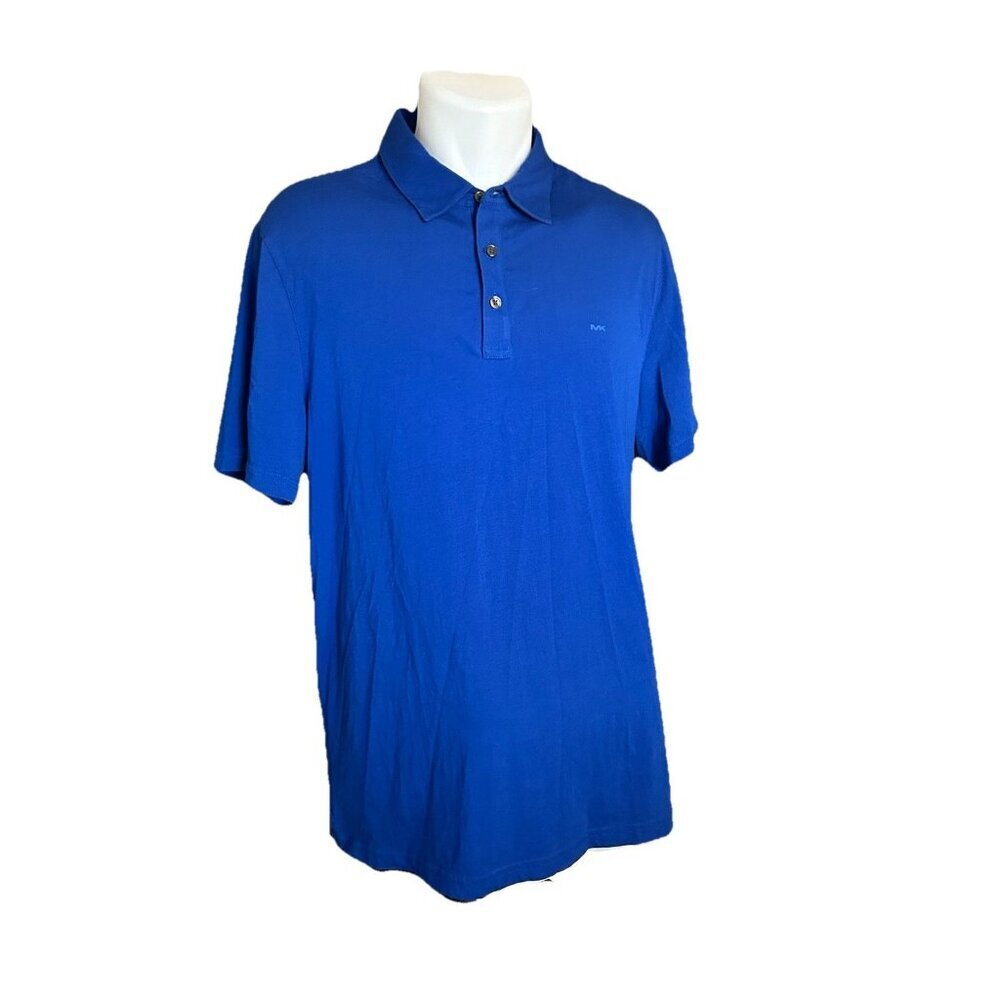Michael Kors Bright Navy Blue Polo Shirt Large Excellent Condition - Picture 2 of 8